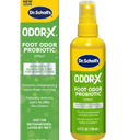 Dr. Scholl's ODORX FOOT ODOR PROBIOTIC SPRAY, 4 oz // Immediately Eliminates The Worst Odors  Prevents Embarrasing Odors From Returning  Restores Skin's Microbiome