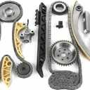 Timing Chain Kit with Tensioner Guide Rail Crank Sprocket Balance Shaft Sprocket | for 2.0L 2.2L 2.4L GM Buick Chevy GMC Pontiac Saturn | Replaces# 9-4201S, 9-4201SX, 9-4202S, 12680750