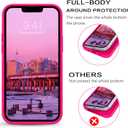 BENTOBEN for iPhone 13 Mini Case, Slim Fit Liquid Silicone Soft Gel Rubber Anti-Scratch Shockproof Phone Cover with Microfiber Lining, Hot Pink