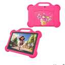 Kids Tablet, Android 14.0 10" Tablets for Kids, Parental Control Toddler Tablet with case Included 2+8MP Dual Camera, HD Screen, Pre-Installed Kids APPs (1PCS, Pink