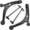 ASTARPRO - Front Suspension Kit for 2006 2007 2008 Honda Pilot, 2 Lower Control Arms w/Ball Joints + 2 Sway Bar Links, 2006 Acura MDX Replacement 4pc Suspension Kit, Honda Pilot