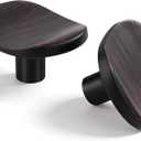 Oil Rubbed Bronze zinc Alloy Solid Cabinet Knobs,Single Hole Drawer Square knob Handles for Cabinets and Dresser Drawers Rustic 6 Pack 877