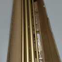 Double Curtain Rods 72 to 144 Inches with Solid Aluminum Alloy Brackets, 1 Inch Adjustable Drapery Rod, Heavy Duty Dual Curtains Rod for Window, Sliding Door, Bedroom Decoration, Warm Gold