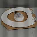 Bemis 1500EC Durable Wooden Toilet Seat, Easy Clean Hinges, Made in USA, Elongated, White