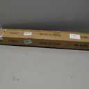 Heavy Duty Non- Adjustable 36 In/3Ft Curtain Rods for Windows, Brushed Gold