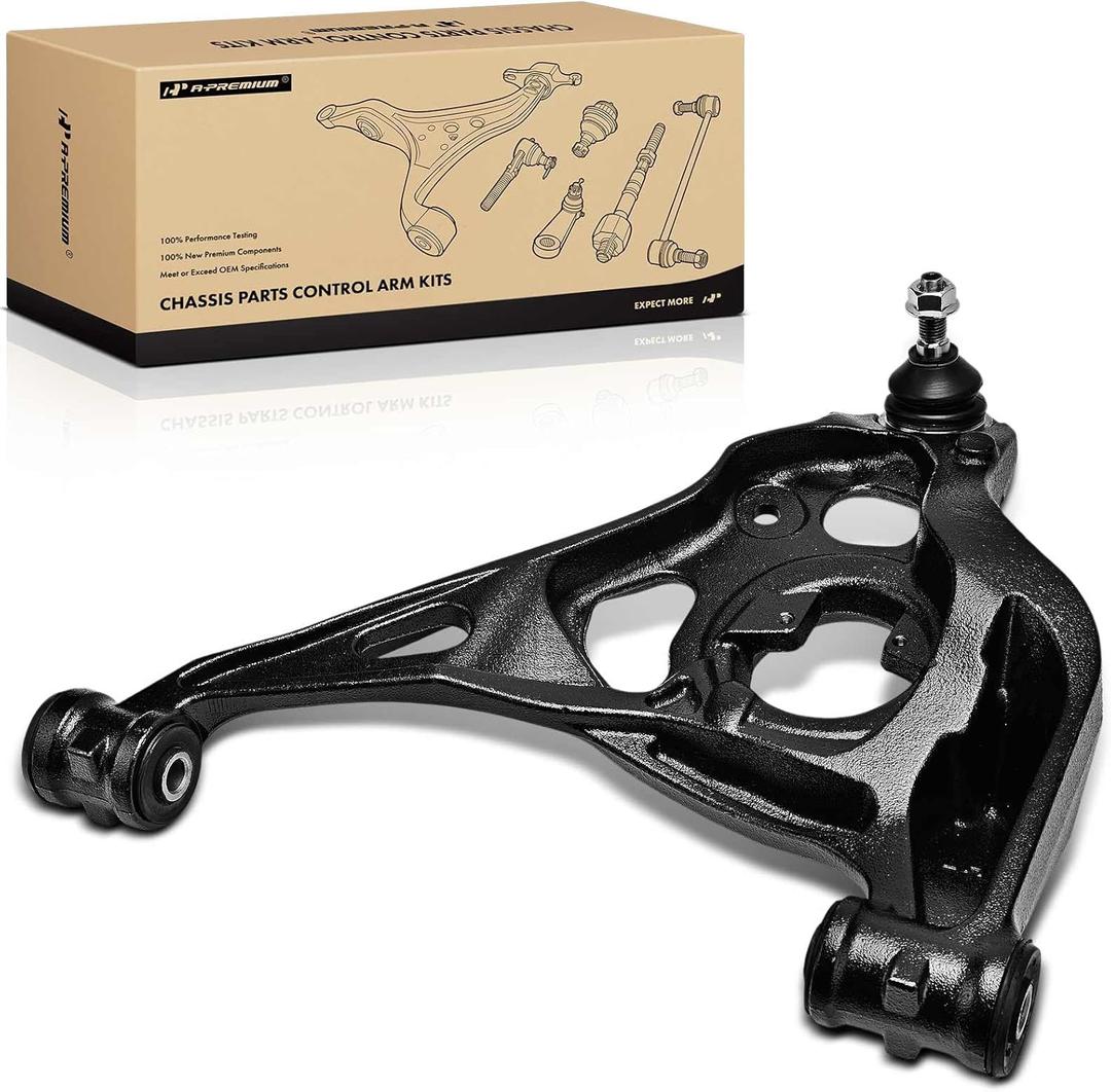 A-Premium Front Left Lower Control Arm, with Ball Joint & Bushing, Compatible with Chevrolet Express 2500 3500 2003-2020, Express 4500 2009-2020 & GMC Savana 2500 3500 2003-2020, Savana 4500