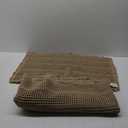 PureCozy Upgraded Waffle Bathroom Mat Set, Super Absorbent Non Slip Bathroom Rug Washable, Ultra Soft Quick Dry Runner Rug for Kitchen Hallway, Brown, 18"x30"+24"x72"(2'x6')