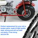 YOXUFA 40/41/420 Chain 40T Tooth Mini Bike Sprocket 40mm Bore for Coleman BT200X CT200U CT200U-EX Baja Warrior TrailMaster Massimo MB165 MB200 Axis M200 Predator 212 196cc 200cc 6.5hp Go Kart Parts
