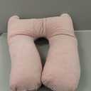 Car Pillow for Kids, Memory Foam Travel Pillow for Car and Adults, Kid Travel Pillows for Sleeping on Road Trip, Small Body Pillow for Kids (Pink)