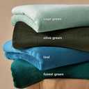 Bedsure GentleSoft Fleece Blanket Twin Size Emerald Green - 300GSM Lightweight Plush Fuzzy Cozy Soft Warm Blanket for Bed, Sofa, Couch, Travel, Camping, 60x80 inches