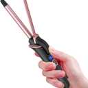 Mini Curling Iron for Short Hair - Small Travel Curling Iron with Dual Voltage, Ceramic Barrel, 5 Heat Settings, 60 Min Auto-Off, Portable Curling Wand for Versatile Styling (1/2 inch)