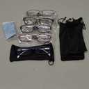 Kerecsen Reading Glasses 5 Pairs Fashion Ladies Readers Spring Hinge with Pattern Print Eyeglasses for Women (Mix Color -2, 1.00)