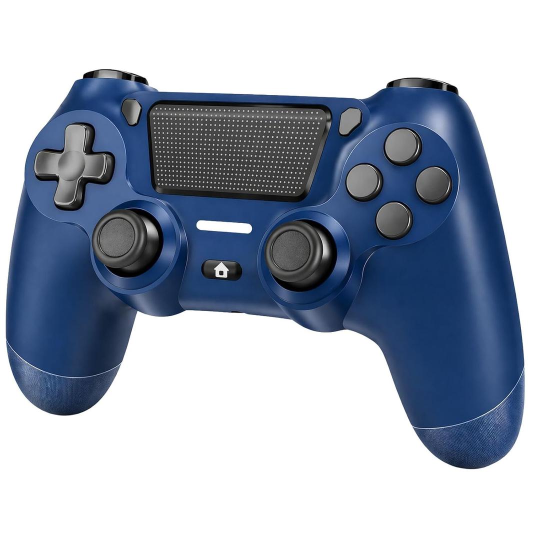 BJXOZ Wireless Controller for PS4 Controller, Gamepad with Dual Vibration, Six-axis Gyroscope Sensor, Touchpad, Built-in Speaker & Headphone Jack, Compatible with PS4/Slim/Pro/PC