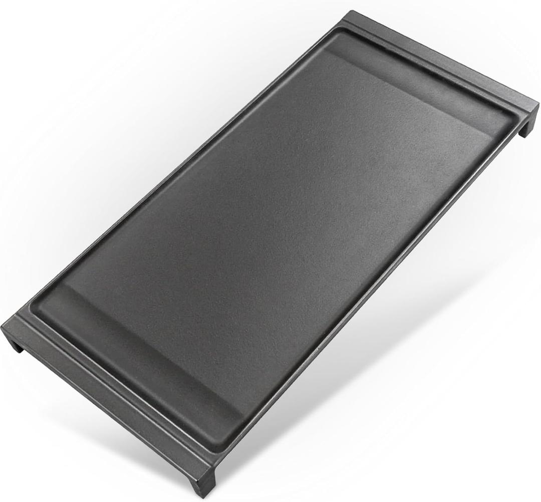 Stove Top Griddle for GE Gas Stove Replacement WB31X24738 Grill Stovetop Cast Iron Pan Flat Plate General Electric Rang Parts Burner Center Griddles Cooktop WB31X24998