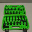 55-Piece Magnetic Nut Driver Set, Metric & SAE 1/4" Hex Shank, Impact Socket Adapters, Snappy Driver Bits, Drill Bit Extension, 14PCS Screwdriver Bit Set