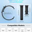 Upgraded Ocean Band Compatible with Apple Watch Ultra 3/2/1 49mm, S11/S10 46mm, 9/8/7 45mm, SE3/SE2/SE/6/5/4 44mm, 3/2/1 42mm, Metal Connector Breathable Sport Watch Strap for Men Women