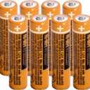 NI-MH AAA Rechargeable Battery 1.2V 550mah 8-Pack hhr-55aaabu AAA Batteries for Panasonic Cordless Phones, Remote Controls, Electronics