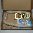 8 9 10 11 inch Gold Lamp Shade Harp Holder, Adjustable Height Harp Kit with Crystal & Metal Finial, DIY Replacement Making Repair Lampshade Bracket E14 E26 E27 Adapter Base Table Floor Light