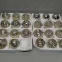 Liliful 24 Pcs Champagne Glass Christmas Ball Ornaments Christmas Tree Decoration Hanging Balls Neutral Vintage Mercury Ornament for Xmas Festival Home Wedding Holiday Farmhouse Party Decor, 2.36 Inch Item is Missing One Ornament