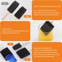 120 Pcs Foam Paint Brushes, 2 Inch Foam Brush for Painting, Bulk Sponge Brushes with Wood Handles, Art Paintbrushes Set for Staining, Varnishing, Finishing, Touchup and DIY Craft Projects