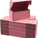 Small Pink Shipping Boxes for Small Business Pack of 25-6x4x3 inches Cardboard Corrugated Mailer Boxes for Shipping Packaging Craft Gifts Giving Products (6"x4"x3"/25-pack, Pink)