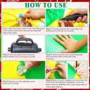 Hungdao 4ft Christmas Golf Cart Decoration Kit Christmas Inflatable Elf Duck PVC Blow Ups Elf Duck Fan Flag Tinsel Garlands Tinsel Streamers Reusable Outdoor Pool Floats Decoration for Parade Yard