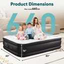 DUMOS Queen Air Mattress with Built-in Pump, Blow Up Mattress, 16 inch Queen