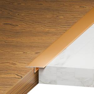 3Pcs Aluminum T-Molding, Floor Transition Strips, Floor Divider Trim, Threshold Strip, for Bridging Gaps Between Floors, or Between Wood Floors and Tiles (Gold 3pcs 35.4"x0.8")