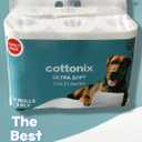 Cottonix Ultra Soft 3-Ply Toilet Paper  12 Rolls, 200 Sheets Each, Made with Natural Virgin Wood Pulp