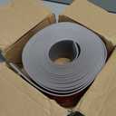 Vinyl Wall Base Baseboard Molding Trim 4" Flexible Self Adhesive Rubber Wall Base Moulding Trim Peel and Stick Design, 4 Inch x 40 Feet, Gray