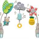 Taf Toys Tropical Arch Adjustable Infant Car Seat & Stroller Toy for Infant & Toddlers, Stroller Arch, Baby Crib Toys Clips on Prams/Car Seats/Bouncers Encourages Motor Skills & Sound Exploration