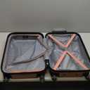 Travelers Club Harper Luggage, Rose Gold, 22-Inch Carry-On