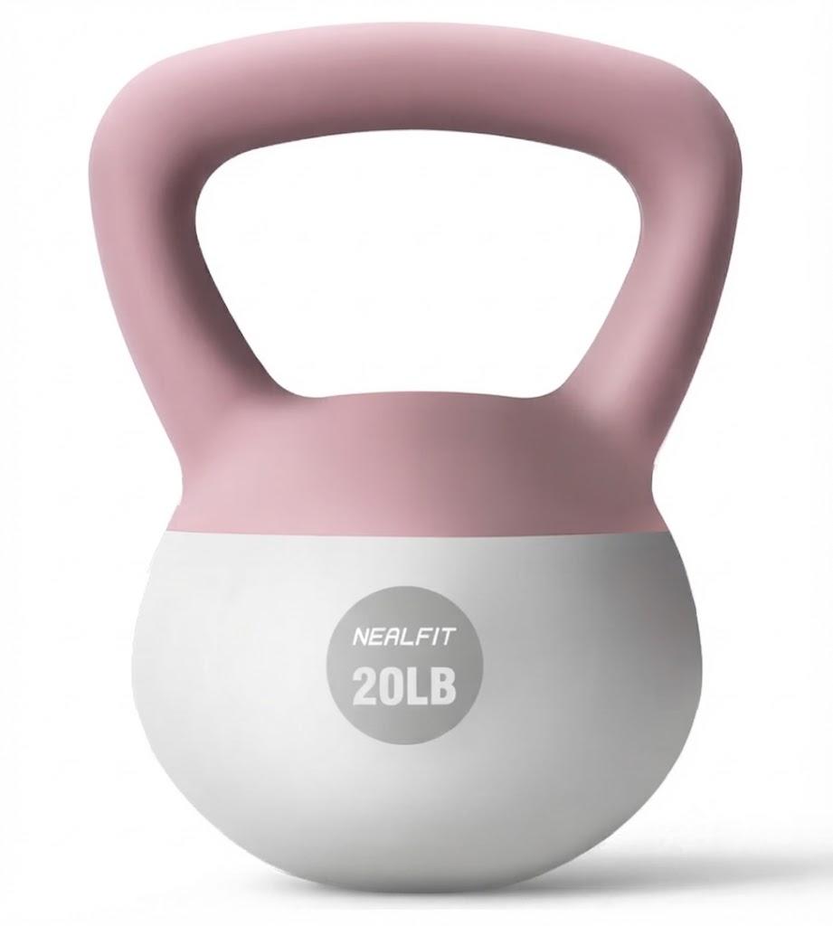 NEALFIT Soft Kettlebell 20LB, Kettlebells for Home Gym Strength Training, Anti-Slip Fitness Weights for Men Women