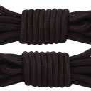 4 x 2 Pair Round Boot Laces, Shoelaces for Outdoor Work & Hiking Boots, Shoes Strings for Adults, Kids, Men, Women