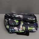 opux Insulated Lunch Bag for Men Women, Leakproof Floral Grey Lunch Box for Work, Portable Soft Lunch Cooler Bag with Shoulder Strap, Adult Lunchbox Lunch Pail for Kid Boy Girl School, 14 Can/8L