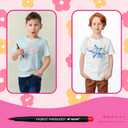 2 x Fabric Markers Permanent for Clothes, 20 Colors Fine Tips Paint Pens for Clothing Canvas Tote Bags T-Shirt and Shoes, Non Toxic Ink for Kids and Adults