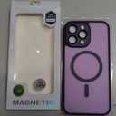 Magnetic Case for iPhone 14 Pro Max with Privacy Screen Protector & Camera Cover [Compatible with MagSafe],Soft Shockproof Phone Case Protective Bumper Cover for iPhone 14 ProMax, Purple