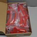 22PCS Full Set Exterior Decoration Trim Kit Fit for 2018-2026 Jeep Wrangler JL JLU 2/4 Doors, Door Hood Engine Hinge Covers Door Handle Side Vent Tailgate Window Hinge Cover (Red)