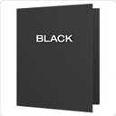 Oxford Twin-Pocket Folders, Textured Paper, Letter Size, Black, Holds 100 Sheets, Box of 25 (57506EE), 8-1/2 x 11