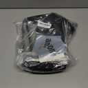 MAY TREE Clear Bag for Stadium Events, 125.512 Clear Tote Lunch Bag with Non-detachable Reinforced Straps for Work, Sporting Events and Gym, Black