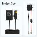 RVBOATPAT Power Wheel Charger 12 Volt with 12 AWG Wire Harness Connector 12V Battery Power Wheel Ride-on Toys