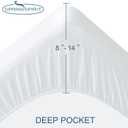 Full Size Mattress Protector Waterproof Mattress Topper Pad Cover Fitted Bed Sheets Full up -14'' Terry Super Soft & Breathable & Noiseless Mattress Protector Machine Washable