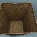 Casafield Round Storage Basket with Lid - Whitewash, Handwoven Water Hyacinth Organizer for Laundry, Blankets, Plants, Bedroom, Living Room, Office