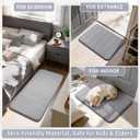 Yimobra Memory Foam Bath Mat, Super Soft Absorbent Bathroom Rug Non Slip 31.5x20 Inch, Quick Dry, Machine Washable Floor Carpet for Tub Shower, Home Decor Accessories, Gray