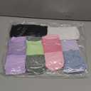 Bulinlulu Diabetic Socks for Women&Men-6 Pairs Bamboo Viscose Non Binding Diabetic Ankle Low Cut Sock Size 6-9 9-11 (Large, Purple/Green/Orange Red/Pale Purple/Black/White)