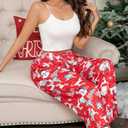 X-Image Women Comfy Casual Pajama Pants with Pockets & Drawstring (Red, S)