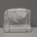 Napkin Holder for Table, Bamboo Iron Standing Napkin Dispenser for Kitchen Dining Table Farmhouse Cocktail Picnic Rustic Wood Holders for Mail Bills Suitable for All Dining Room Decors Silvery & White