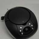 GPX, Inc. Portable Top-Loading CD Boombox with AM/FM Radio and 3.5mm Line in for MP3 Device - Black