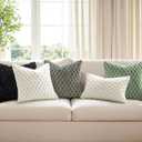MIULEE Grey Faux Fur Decorative Throw Pillow Covers 16x16 Inch Set of 2 Super Soft Cozy Plush Cushion Cases Luxury Fluffy Pillowcases for Sofa Couch Bed Living Room