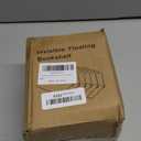 FENTEC Floating Book Shelves for Wall, Wall Mounted Invisible Floating Bookshelf, Heavy-Duty Hanging Bookshelves, Hidden Book Shelf Metal Wall Book Holder for Bedroom Home Office, 6-Pack White